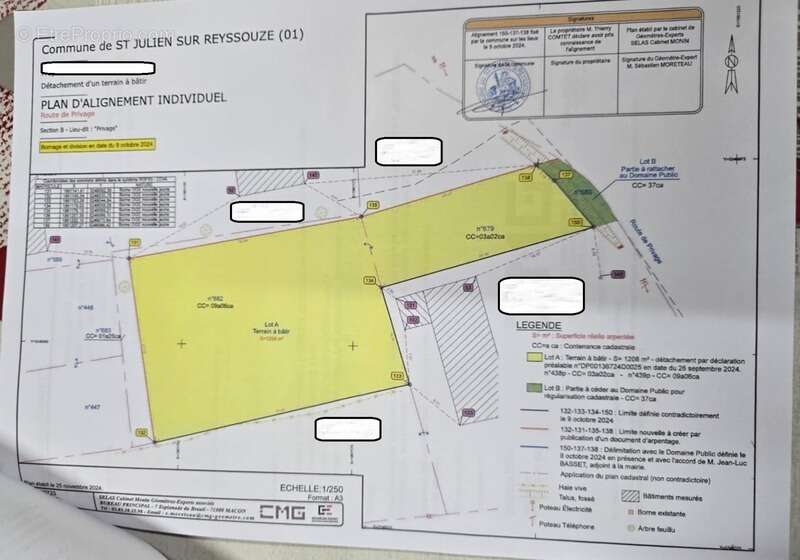 Terrain à SAINT-JULIEN-SUR-REYSSOUZE