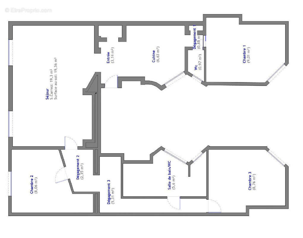 Appartement à PARIS-12E