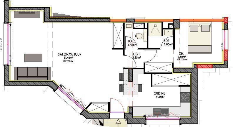 Appartement à TOULOUSE