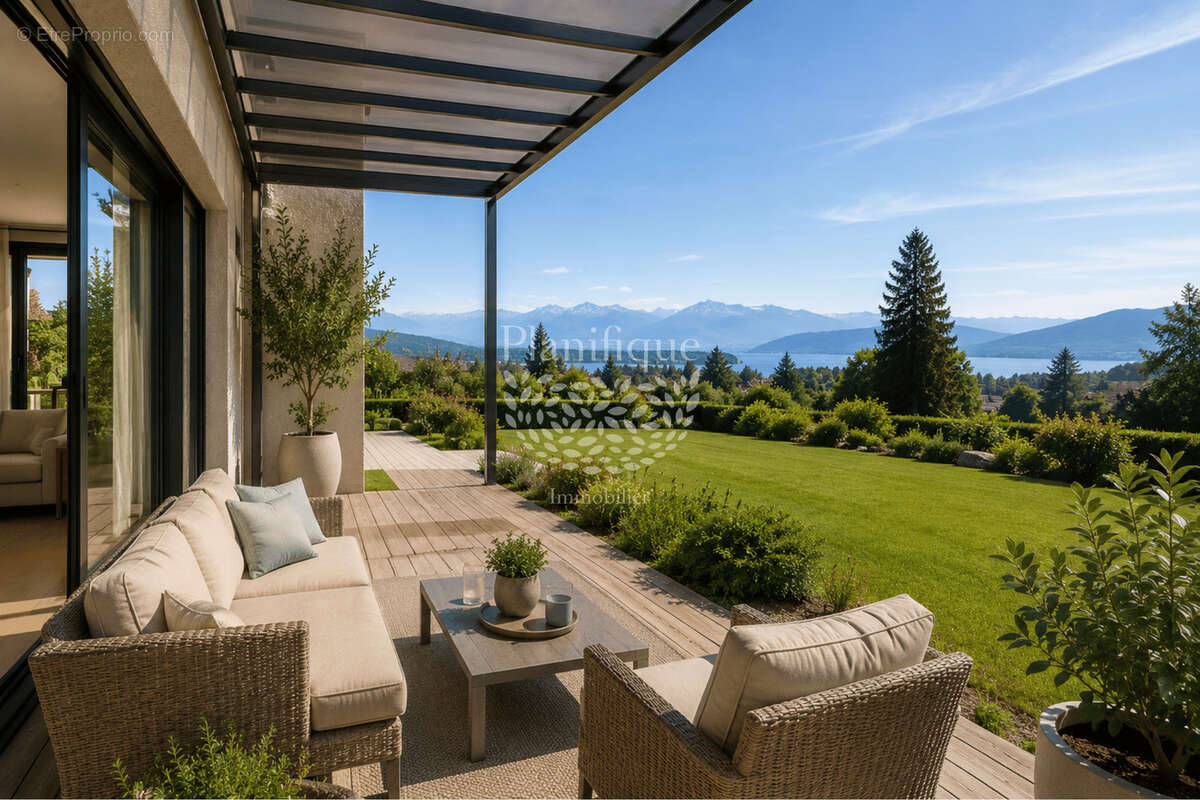 Grand jardin d'exception à Sciez   Villa contemporaine T4 avec vue sur les Alpes - photo 11