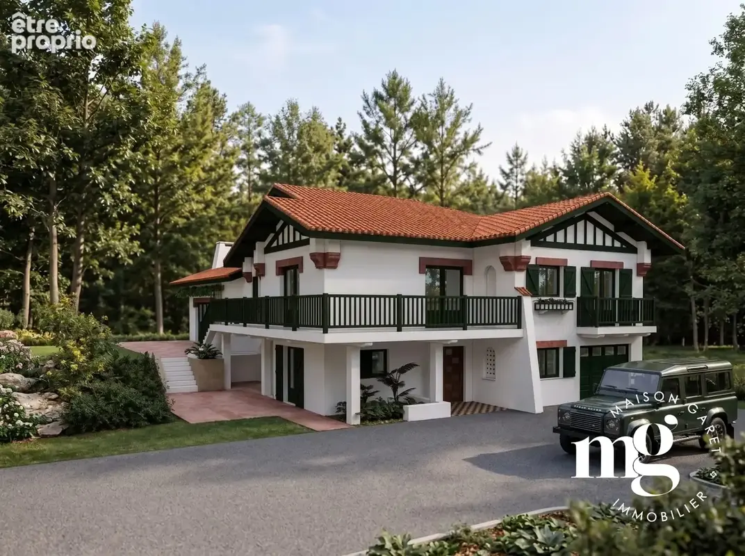 Vue 3D réalisée par un architecte  image non contractuelle - Maison à BIDART