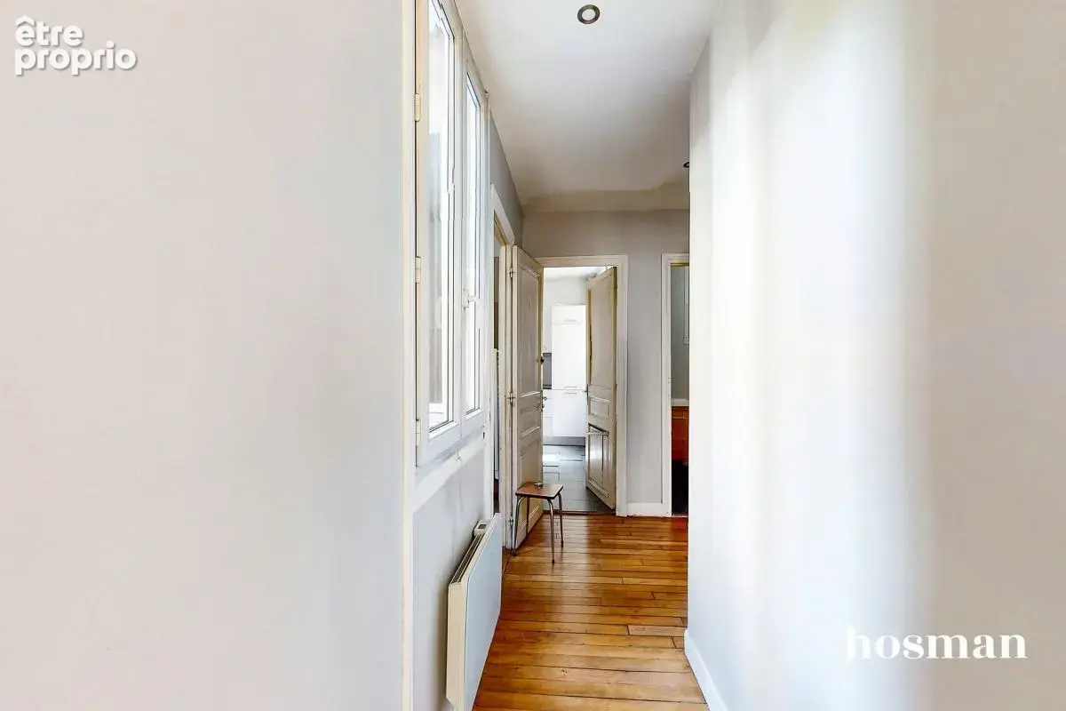 Appartement 3 pièces 57 m² - Lumineux avec cheminée - Rue des Moines, Paris 17ème - photo 12