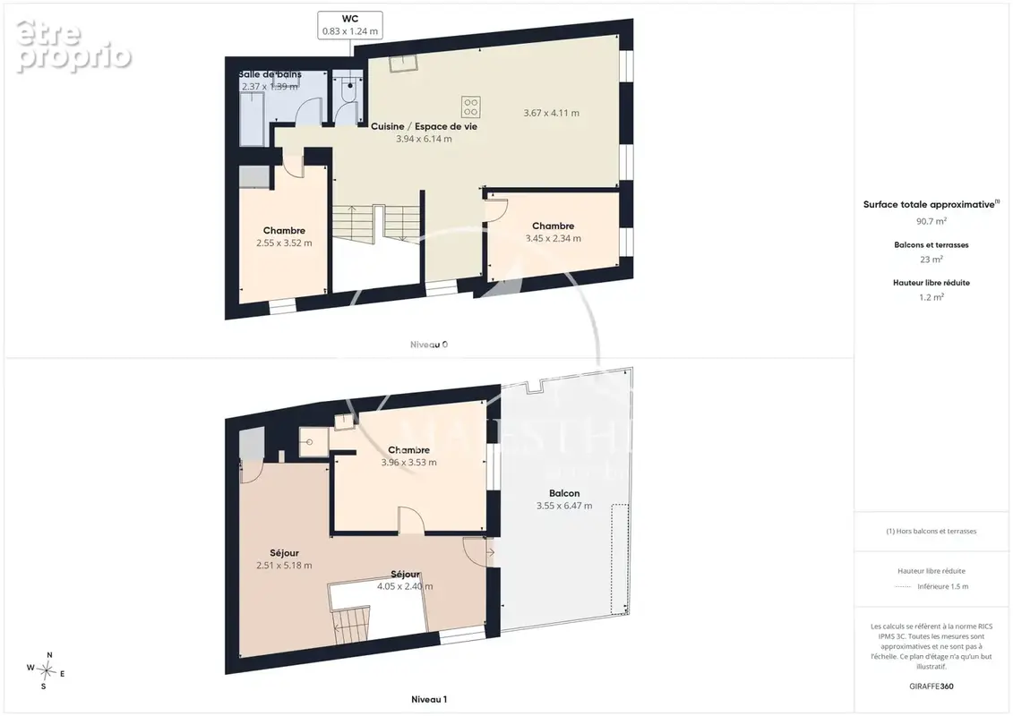 Magnifique duplex T4 de 90,62m2 à SOLLIES PONT avec terrasse Tropezienne. - photo 15