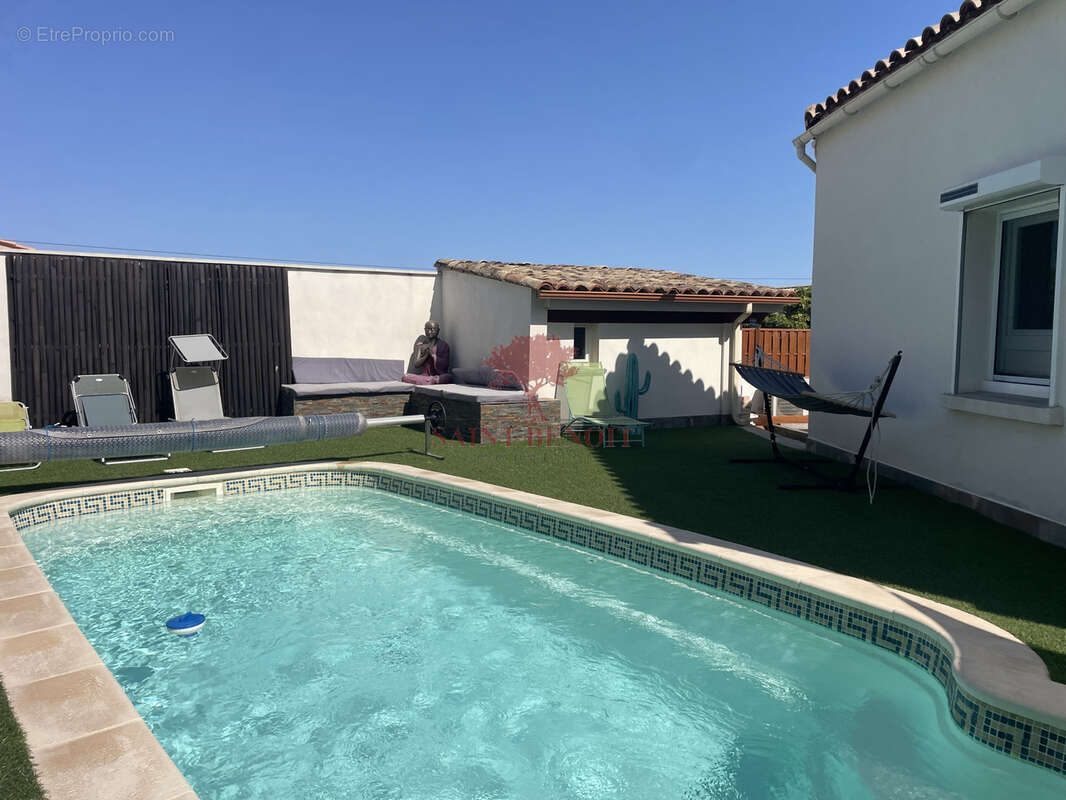 Gigean - villa t4 de plain pied avec piscine + appartement independant - photo 18