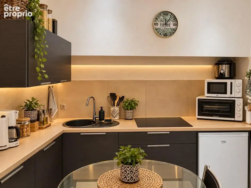 Appartement meublé rénové 1 chambre, séjour lumineux, à 100 m du centre de Céret - photo 4