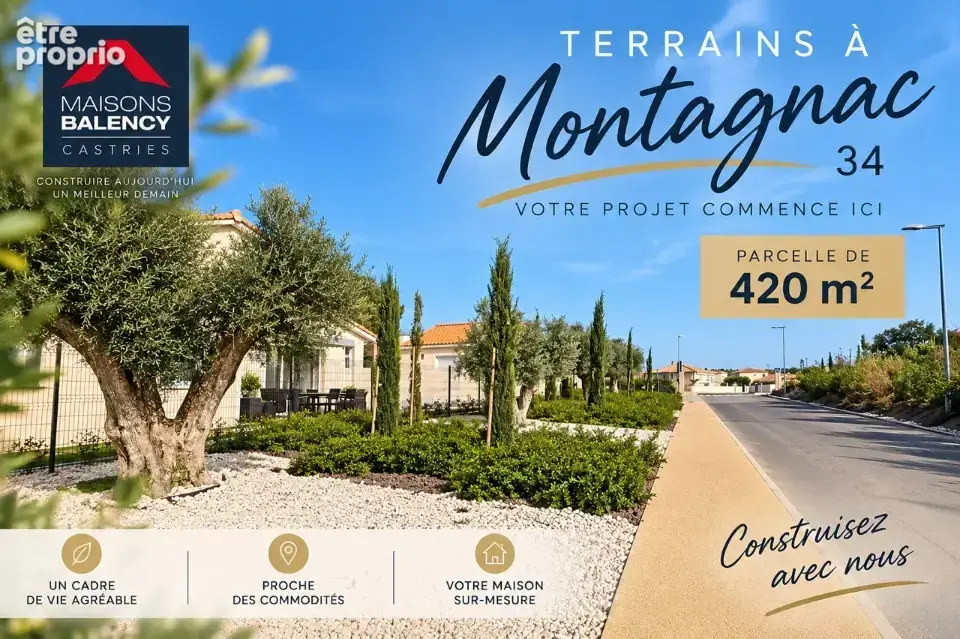 Photo Terrain à Montagnac au prix de 127 000€