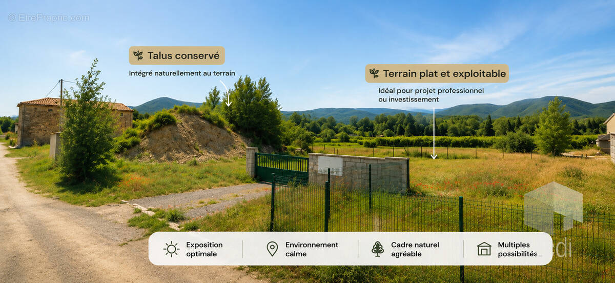 Terrain à SAULCE-SUR-RHONE