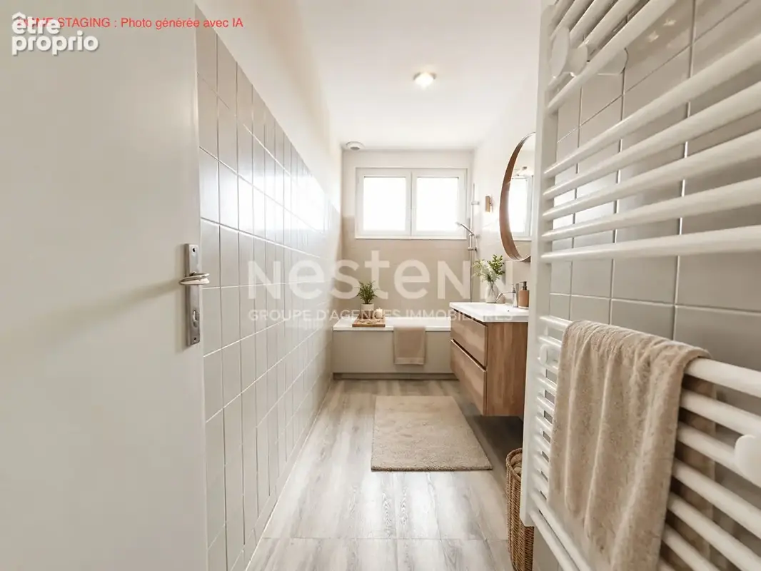 EVRES : Maison de plain pied, 4 pièces, 3 chambres, garage et jardin - photo 12