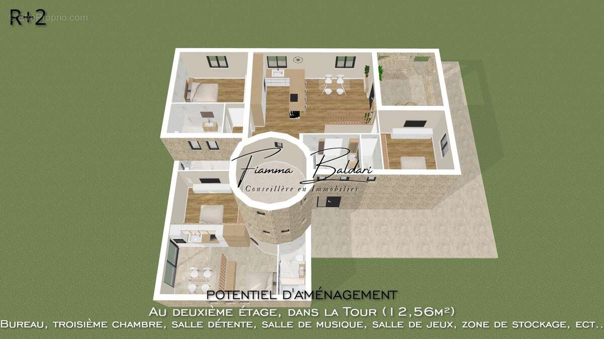 À vendre Villa 7 pièces de 205 m², Terrain 2 700 m², Havre de paix, Folelli, Penta di Casinca, Haute-Corse (20) - photo 18
