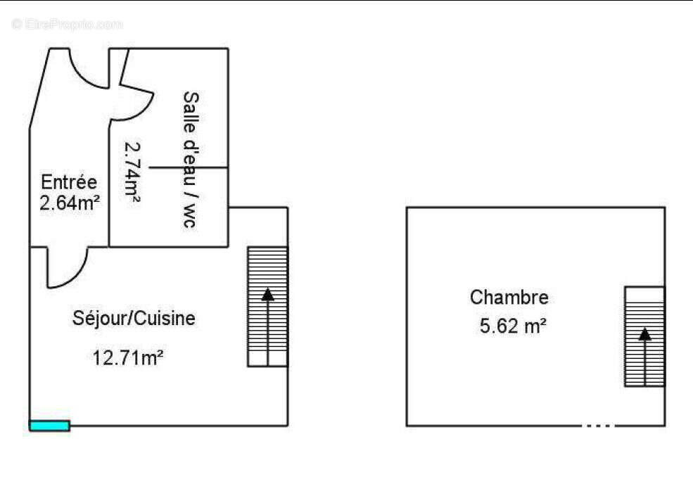 Appartement T1 bis en duplex 30.93 m² dernier étage hyper centre Dinard - photo 6