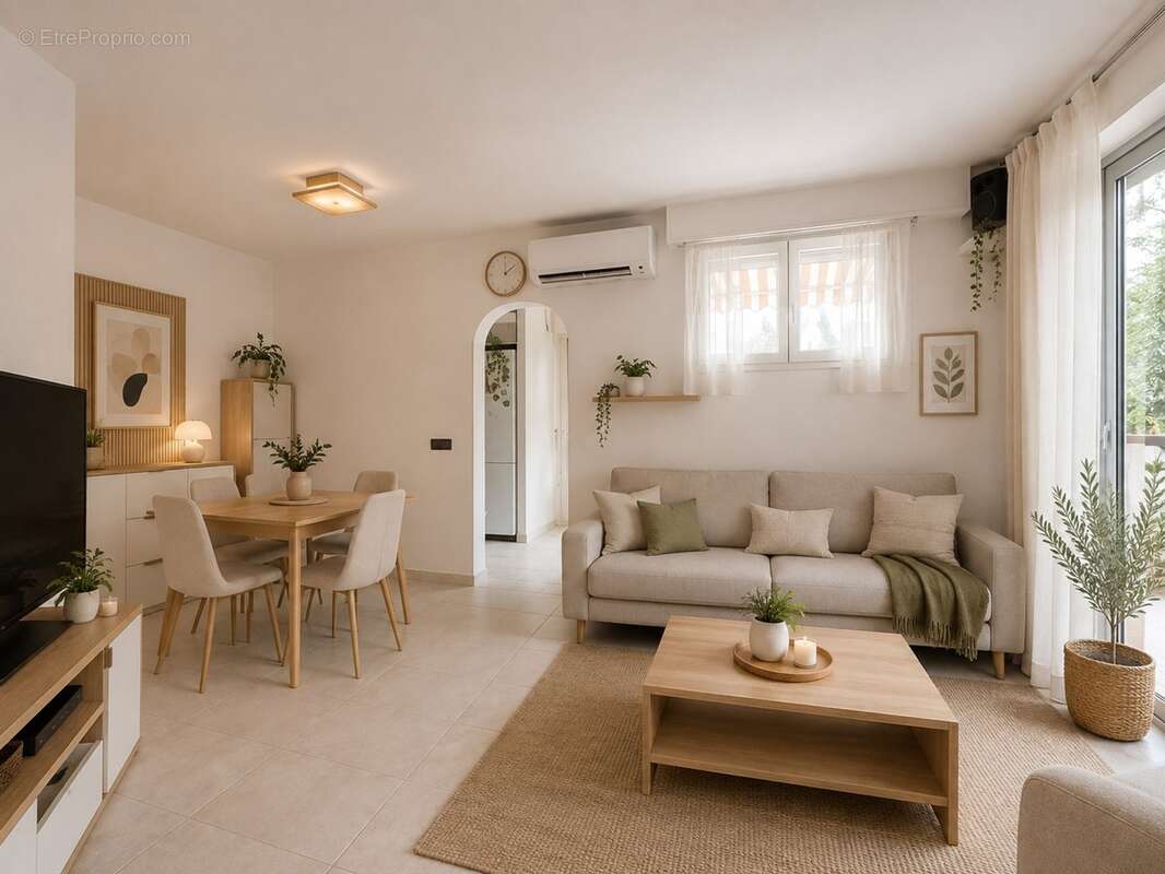 Dpt Alpes Maritimes (06), à vendre ANTIBES Appartement T3 65 m² – Rez-de-jardin, terrasse 40 m² et piscine - photo 5