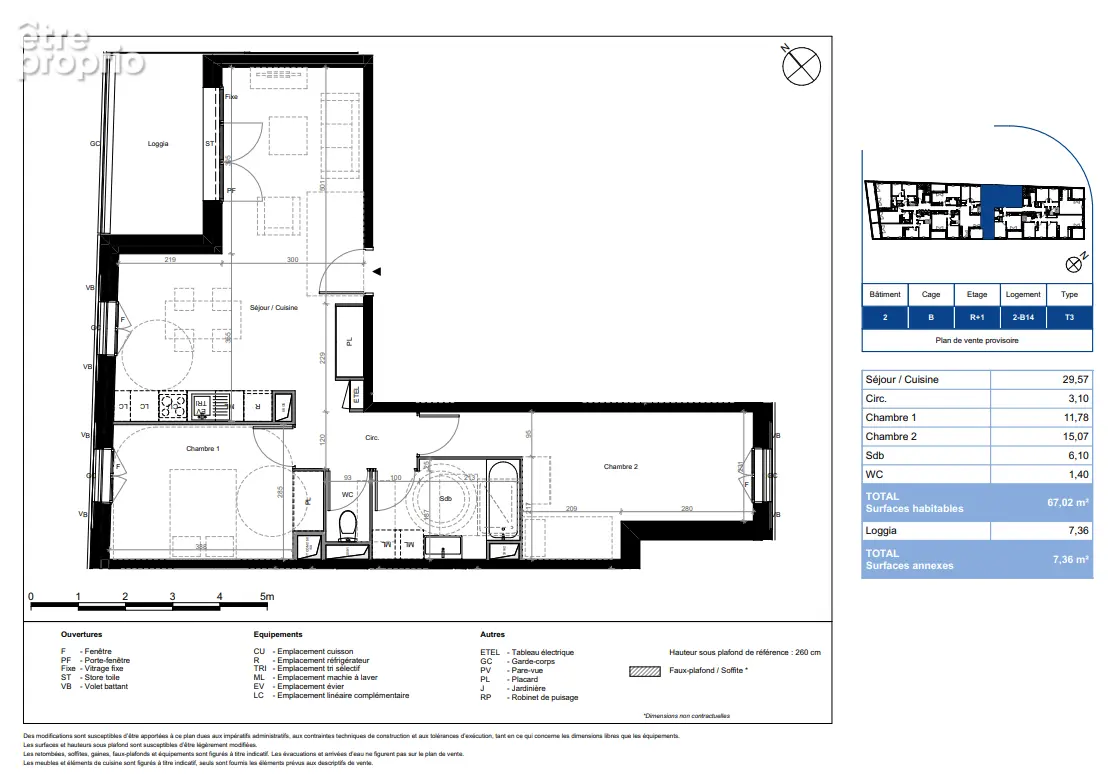 Appartement T3 - 58m2 - Toulouse - photo 3