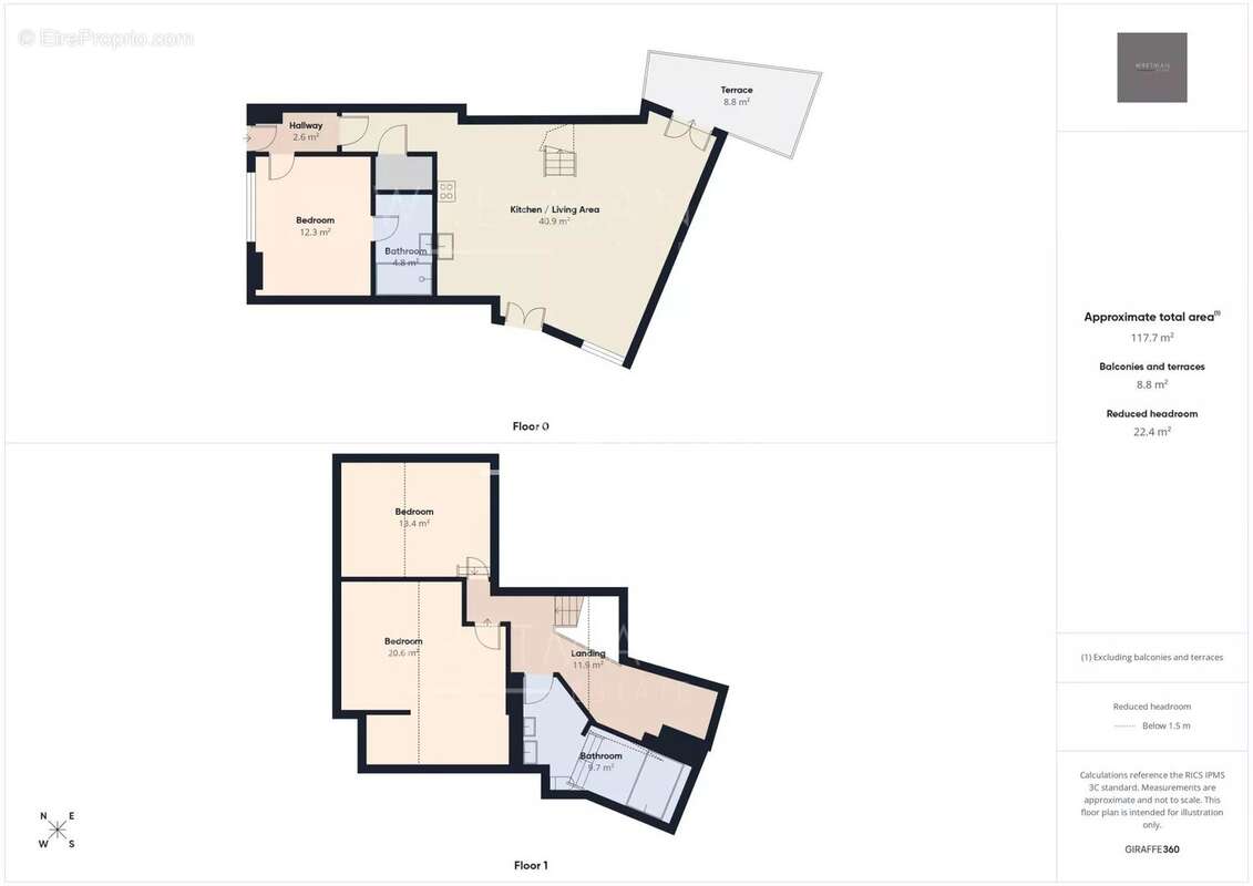 Appartement/Maison  4 pièces - Cap d´Antibes - photo 16