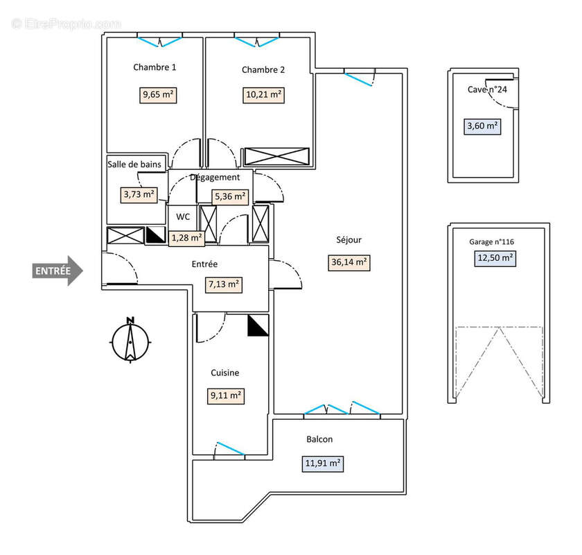 Appartement à LYON-7E