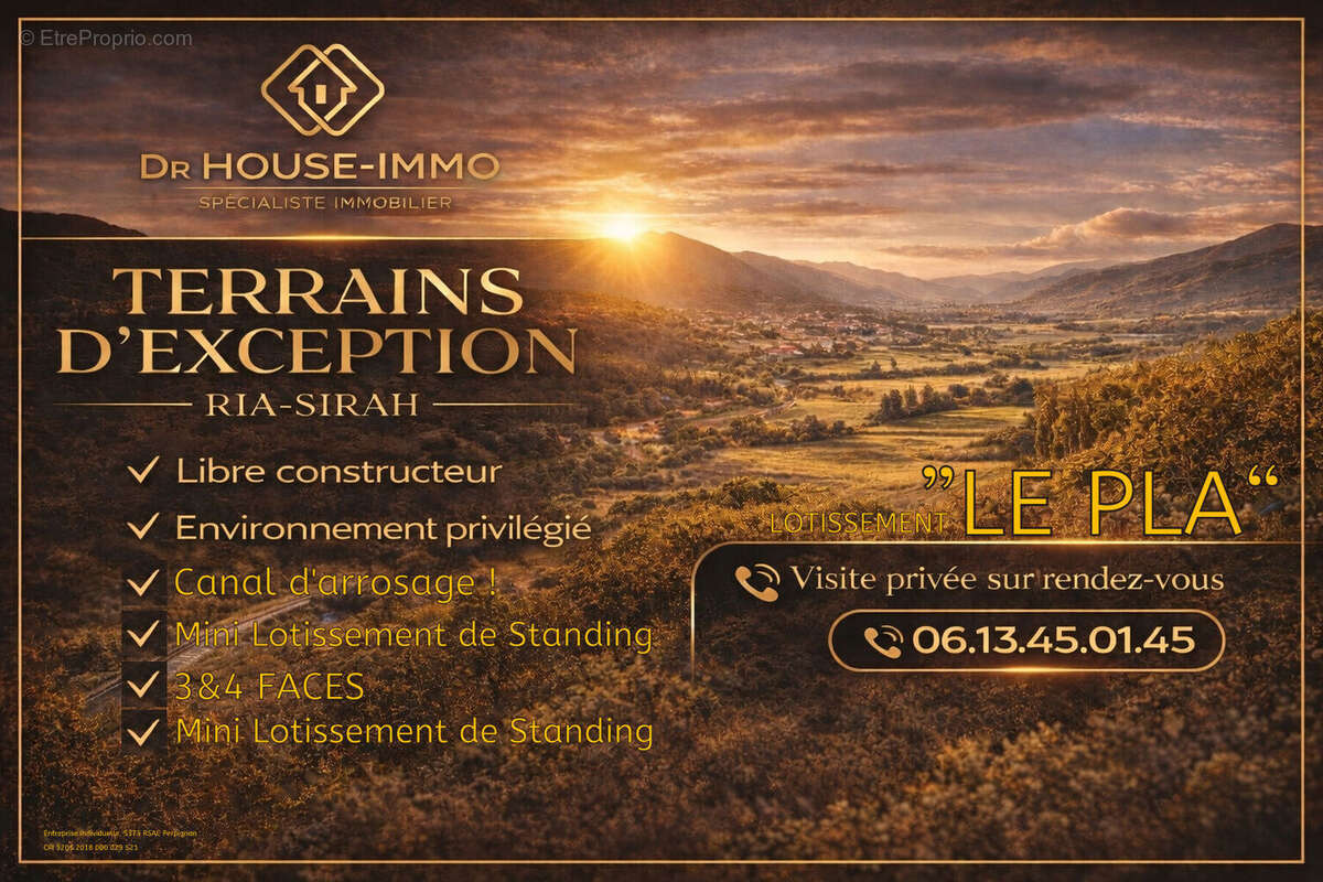 Terrain à RIA-SIRACH