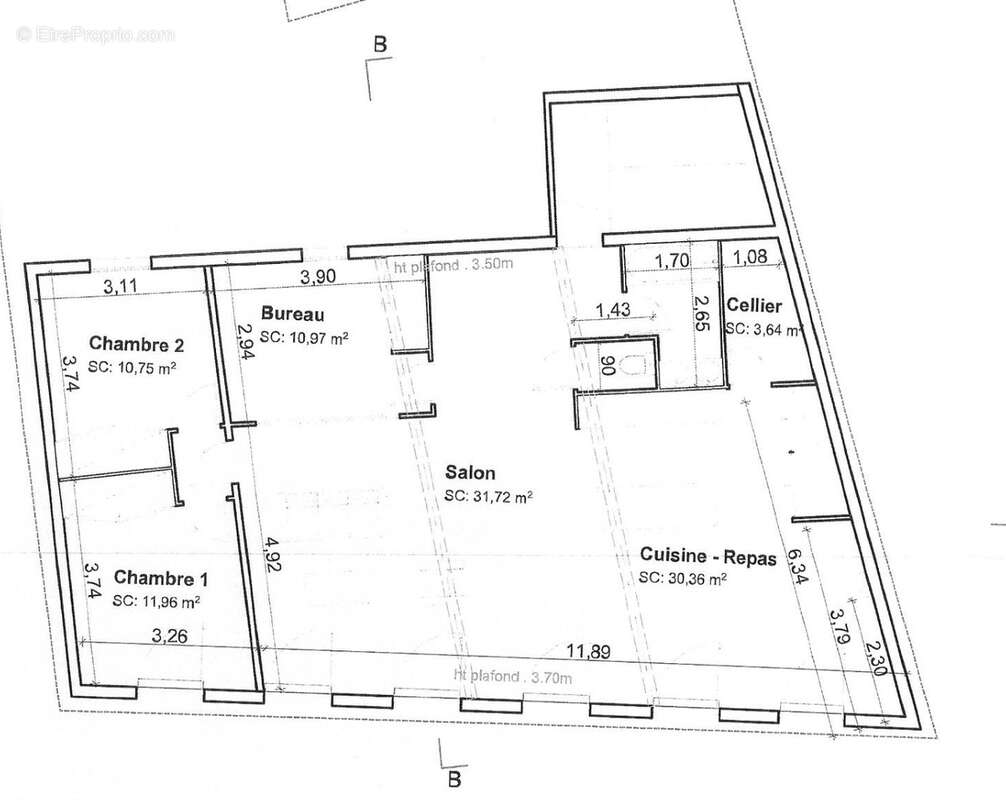 Appartement à L&#039;ISLE-EN-DODON