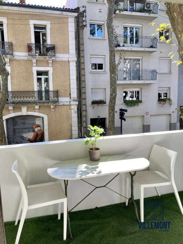Balcon salle à manger - Appartement à MONTPELLIER