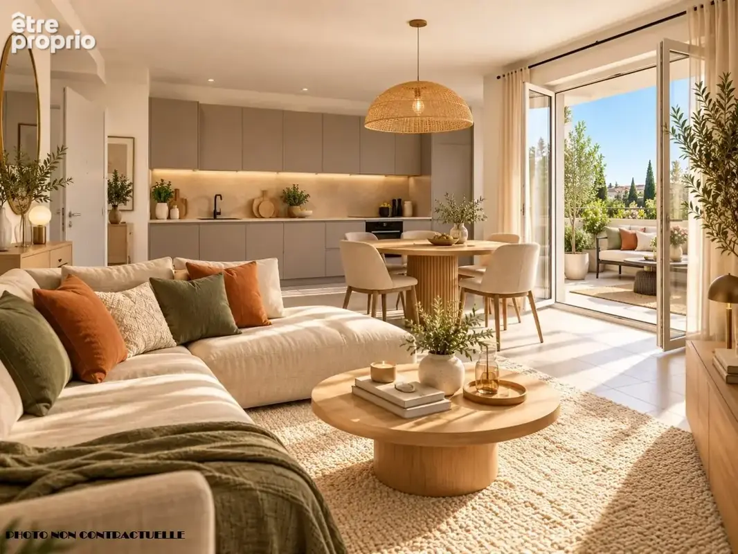 Marseillan  t3 - parking -  en rez-de-jardin  terrasse - photo 1