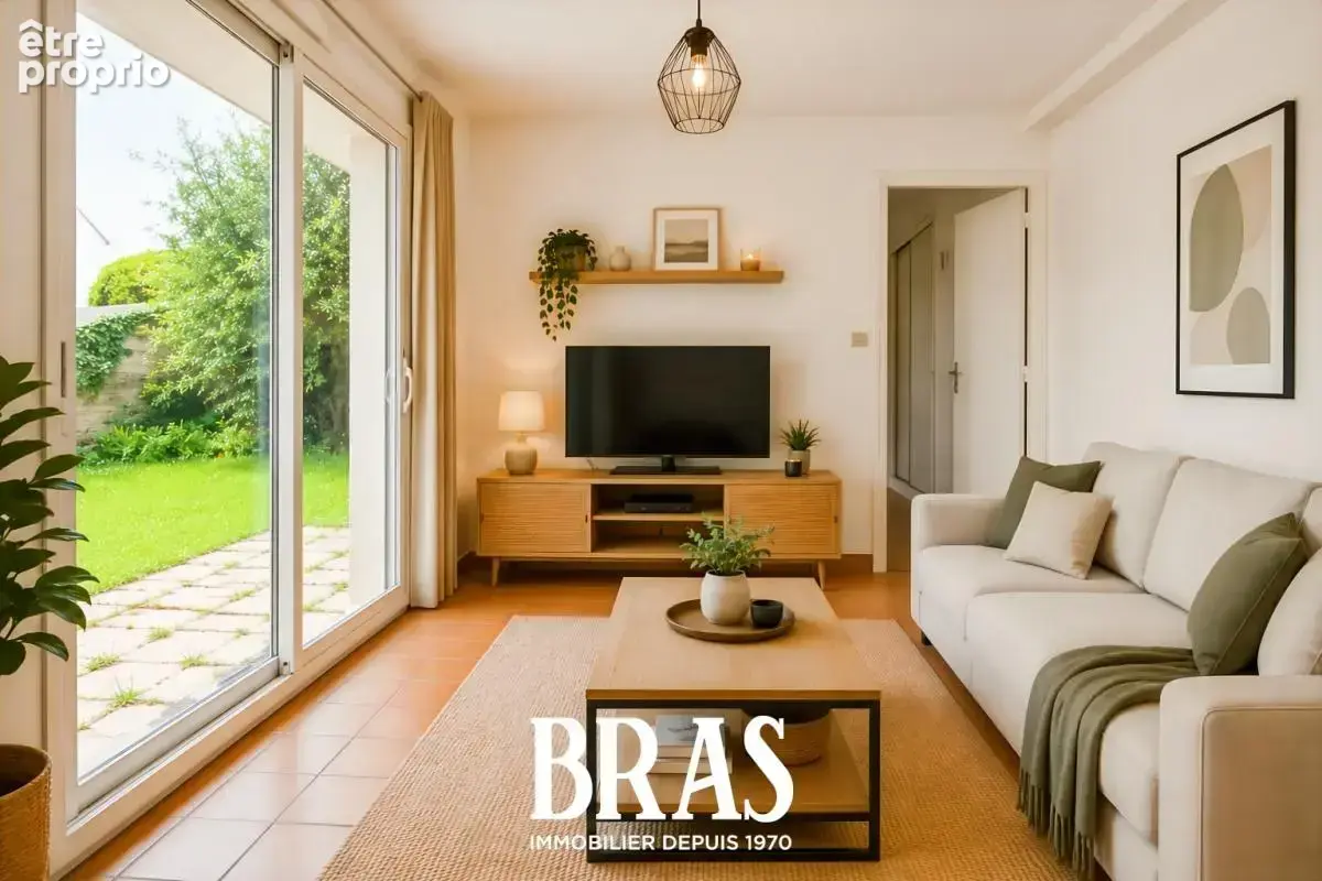 Appartement Vannes 2 pièce(s) 31 m2 JARDIN 140m² privatif - photo 3
