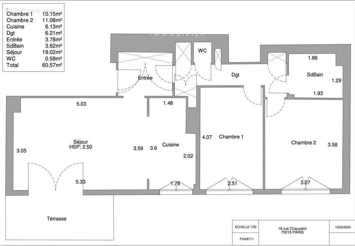 Appartement à PARIS-15E