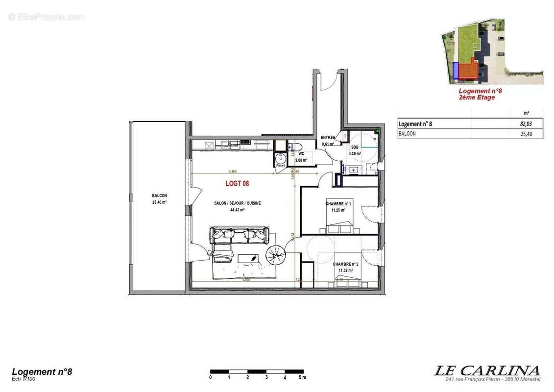 Appartement à MORESTEL