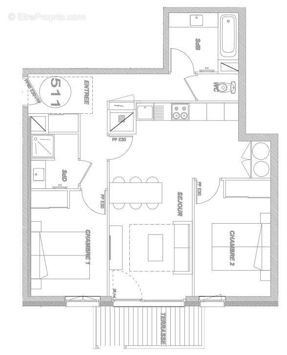 Appartement à BEAUFORT