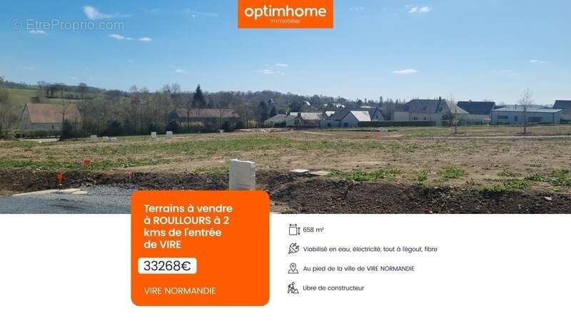 Terrain à vendre de 658,00 m² ROULLOURS (14) - VIRE NORMANDIE - photo 2