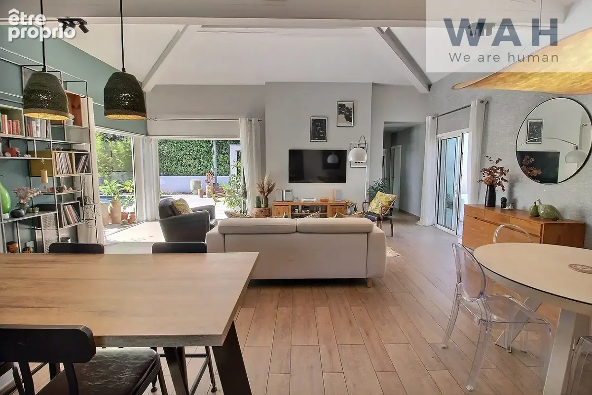 Vente villa de plain pied de type 6 avec garage, piscine, pool house parcelle - photo 2