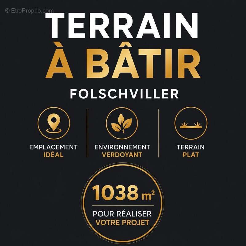 Terrain 1038 m² à Folschviller  - photo 3
