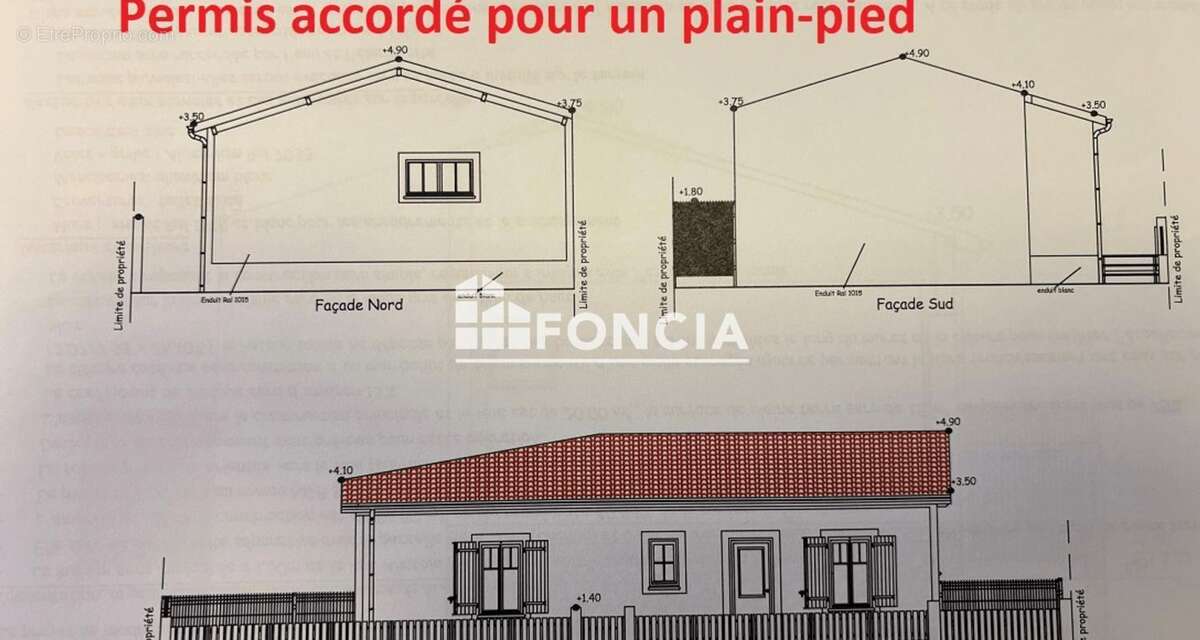CHATELAILLON PLAGE, terrain à bâtir avec permis accordé pour un plain pied - photo 2