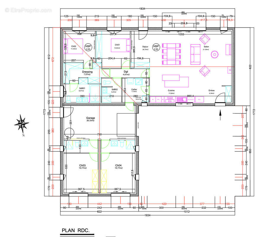Maison contemporaine avec piscine, garage et deux studios - photo 16