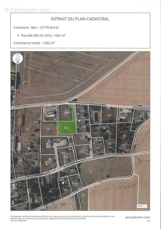 Terrain à BEAUMONT-LE-ROGER