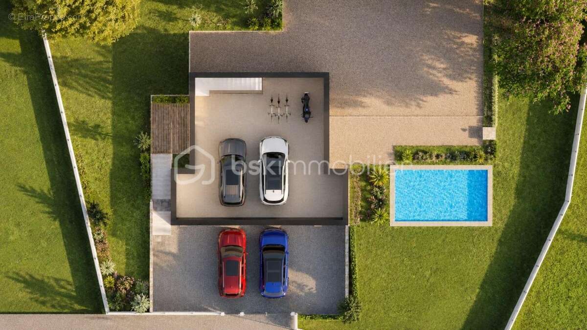 A BELGENTIER (83210) – Terrain constructible de 1 017 m² avec permis accordé pour villa, piscine et garage, vue dominante. Libre - photo 14