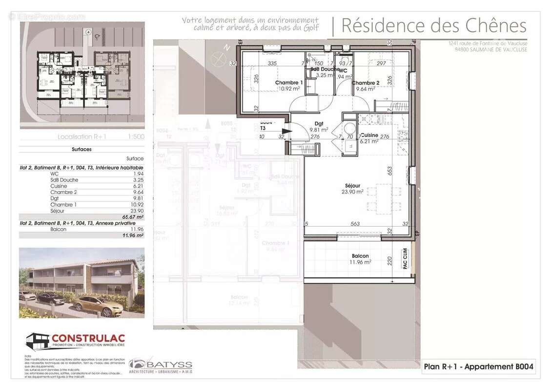 Appartement à L'ISLE-SUR-LA-SORGUE