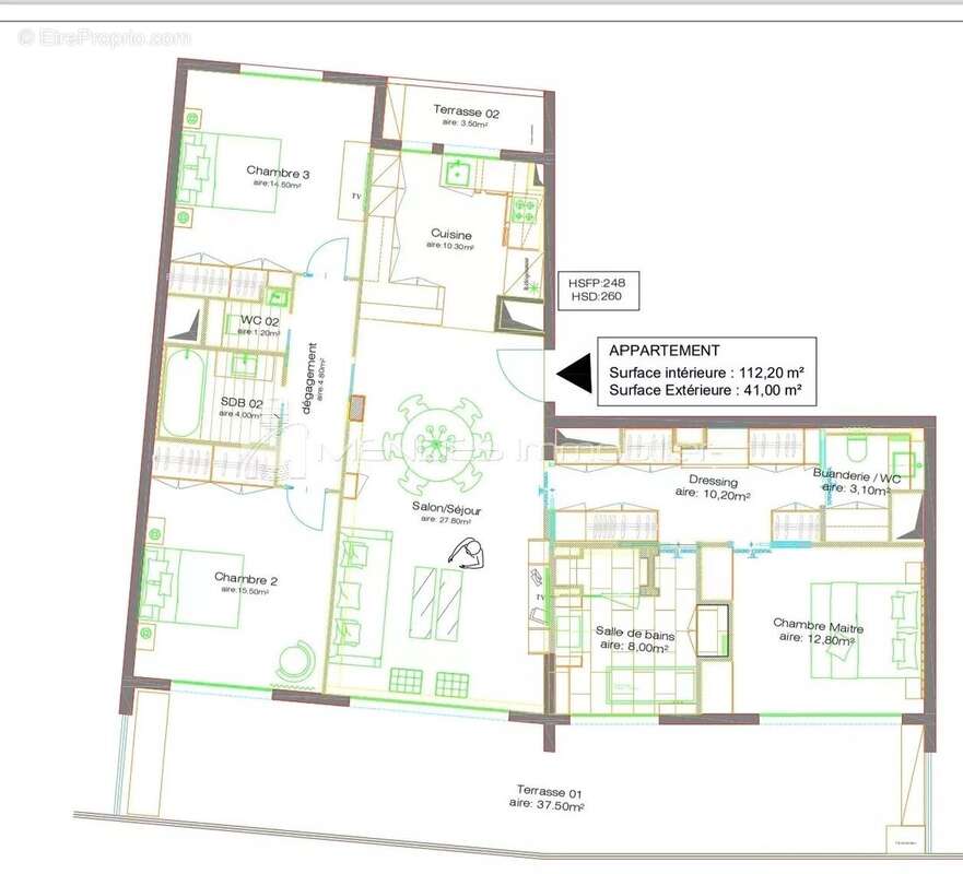 Appartement à CAP-D&#039;AIL