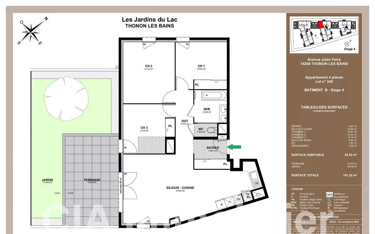 Appartement à THONON-LES-BAINS