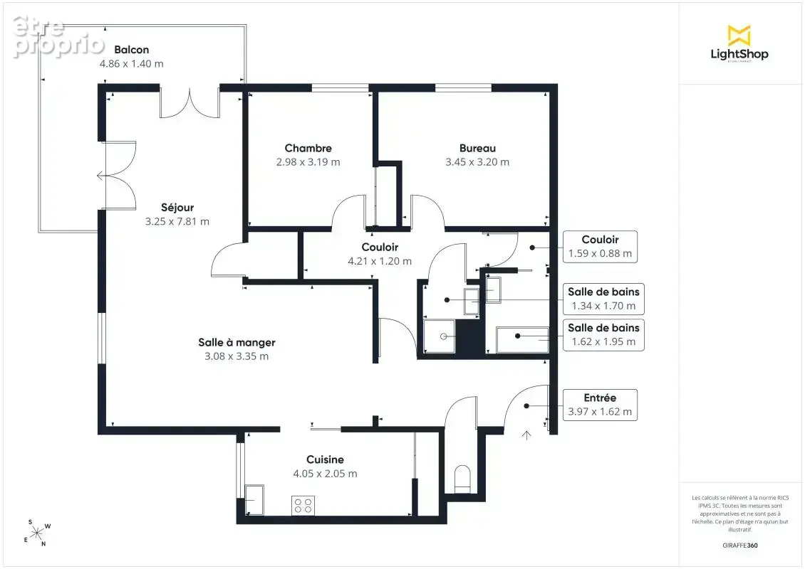 Appartement 4 pièces de 89 m² avec balcon - Rue De La Bergère, L'Haÿ-Les-Roses - photo 2