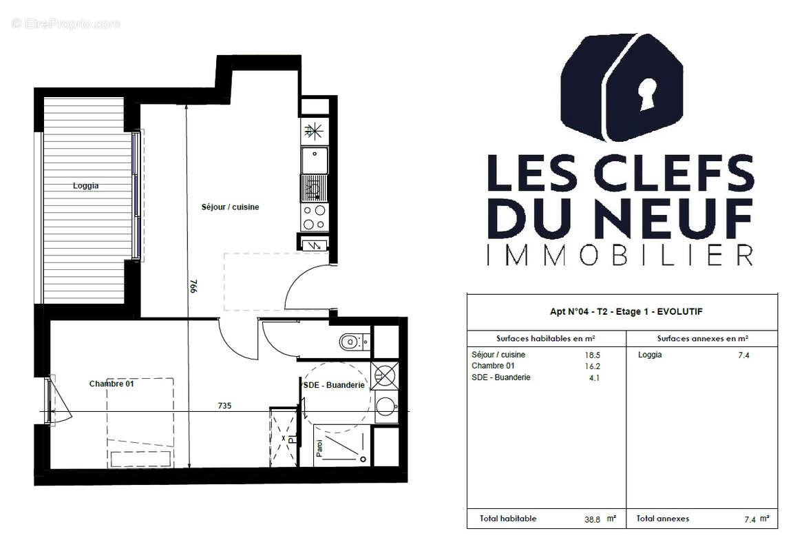 Appartement à TOULOUSE