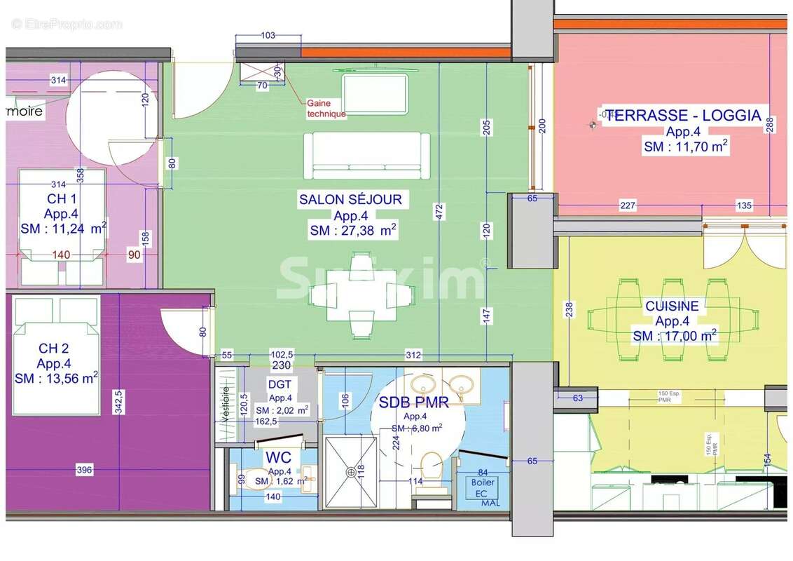 T3 de plain-pied avec jardin privatif, loggia et prestations de confort - photo 9