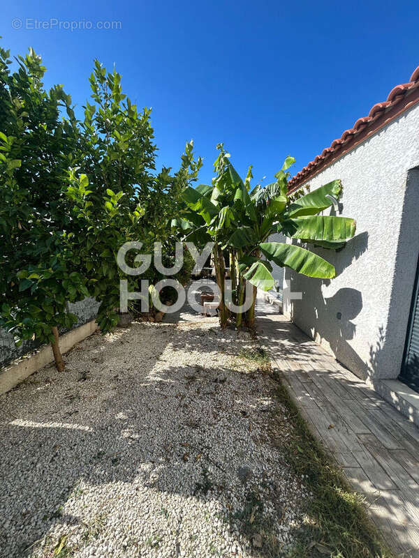 PEZILLA LA RIVIERE, Maison 3 faces de plain pied, 3 chambres avec garage et jardin. - photo 8