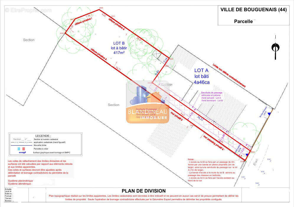 Terrain à BOUGUENAIS