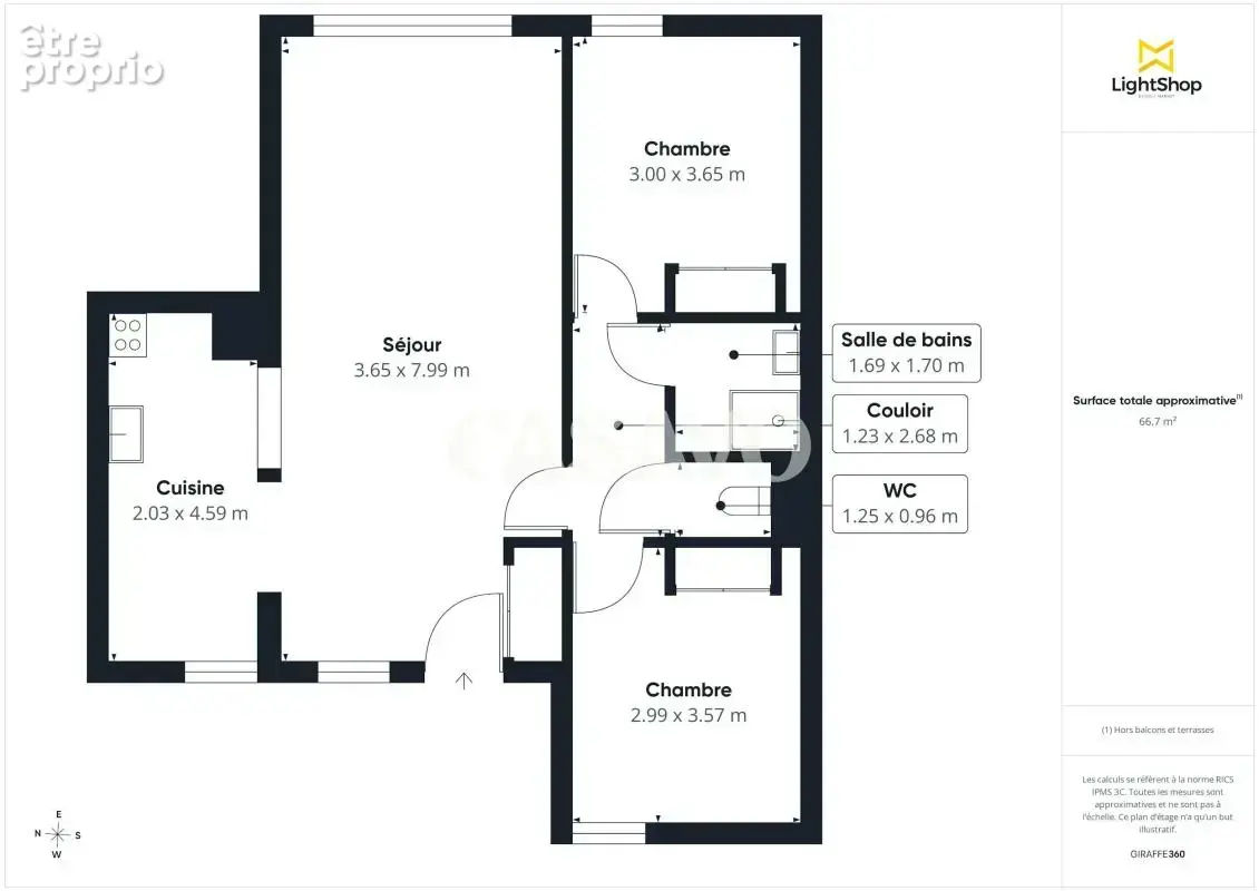 Vente Appartement 3 pièces de 68m² - 69009 Lyon - photo 7