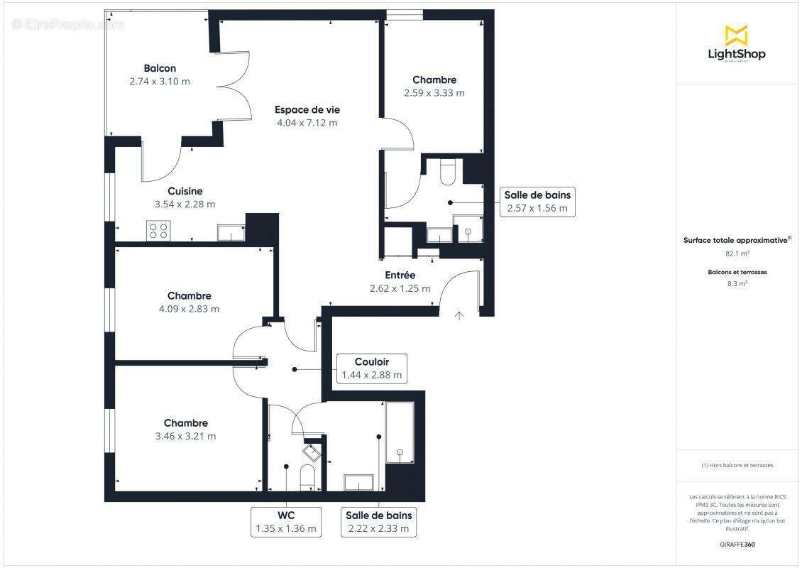 Appartement à SAINT-DENIS