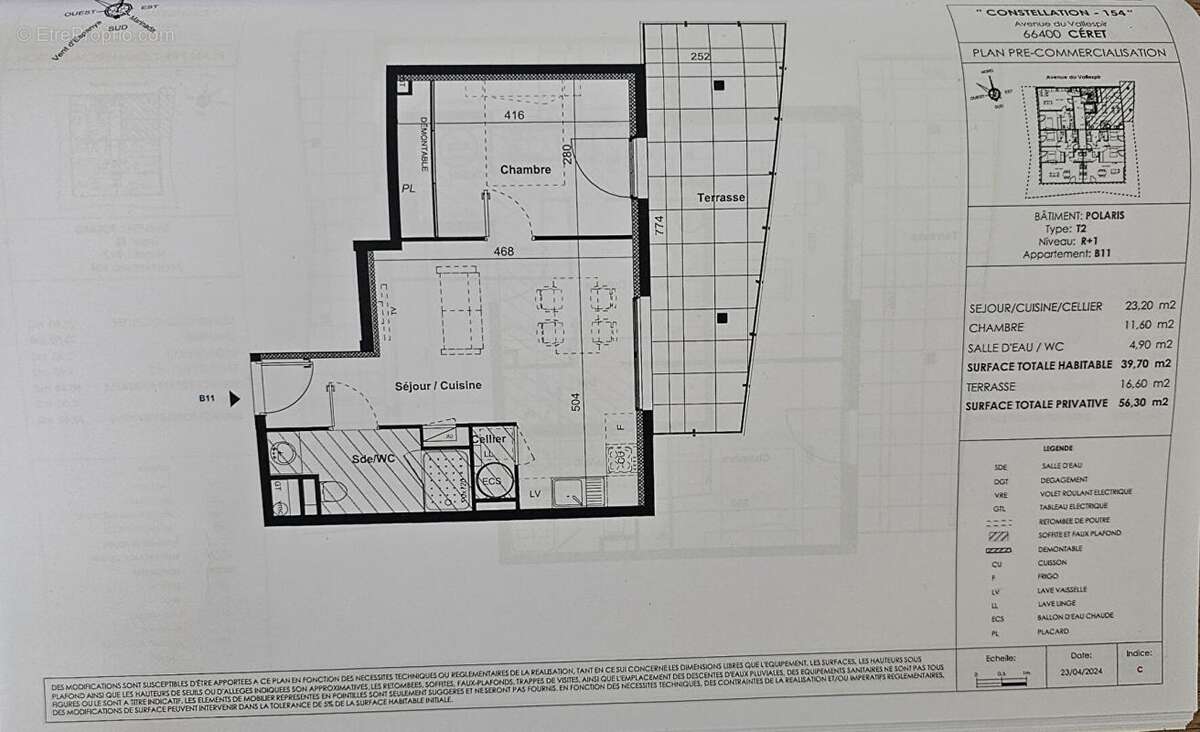 Appartement CERET 2 pièces de 40m2 avec terrasse et parking - photo 7