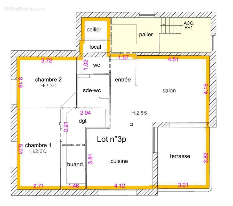 Appartement  4 pièce(s) - photo 5