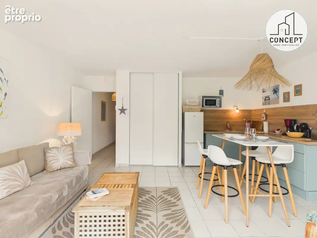 # 767 - A VENDRE - APPARTEMENT 2 pièces 46 m2, terrasse, piscine - ILE TUDY - photo 2