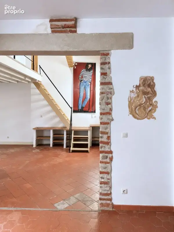Un appartement esprit loft, en duplex, avec du caractere, au centre de perpignan - photo 4
