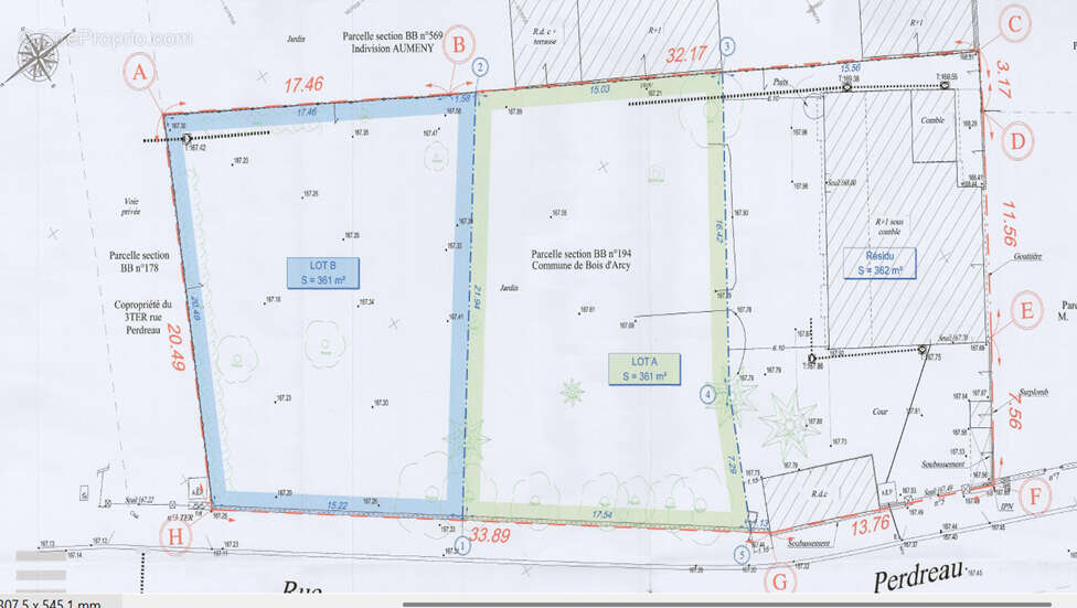 Terrain à BOIS-D&#039;ARCY