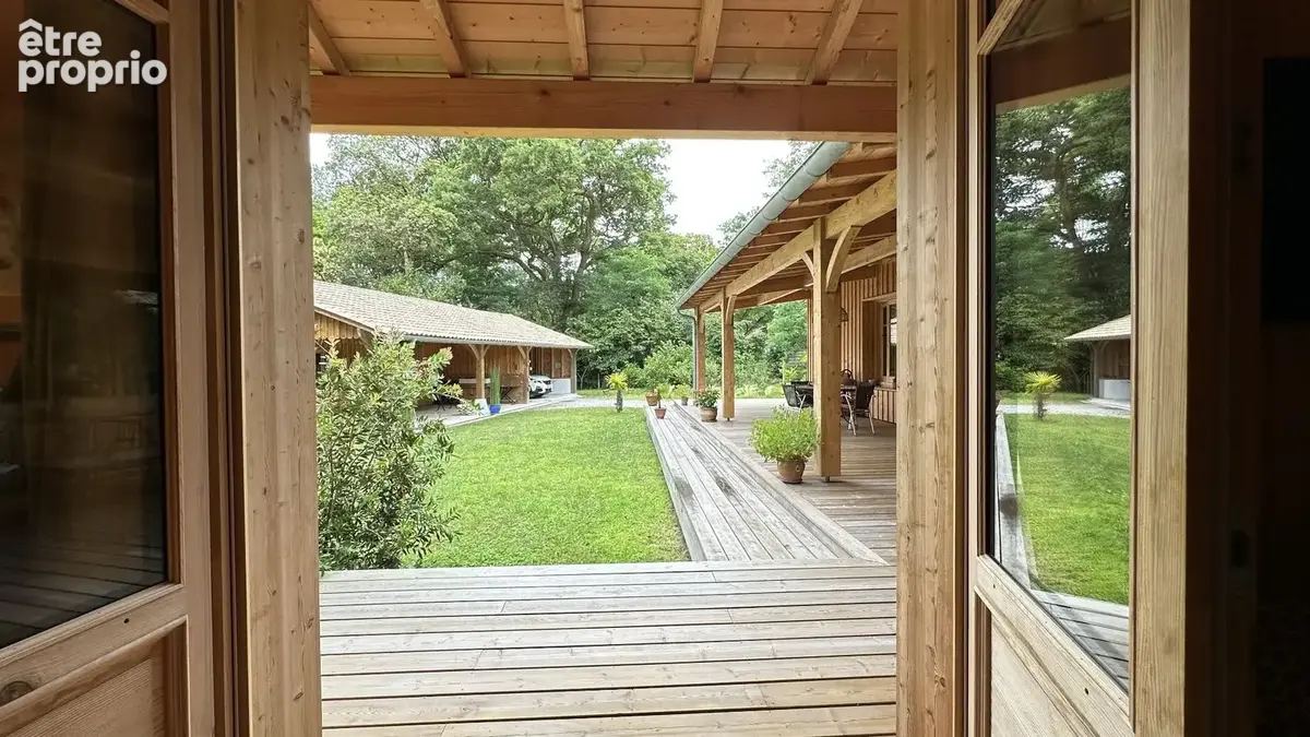 Ensemble immobilier dont villa ossature bois de type t4 de 165  +  dependance de 120 m2 - photo 14