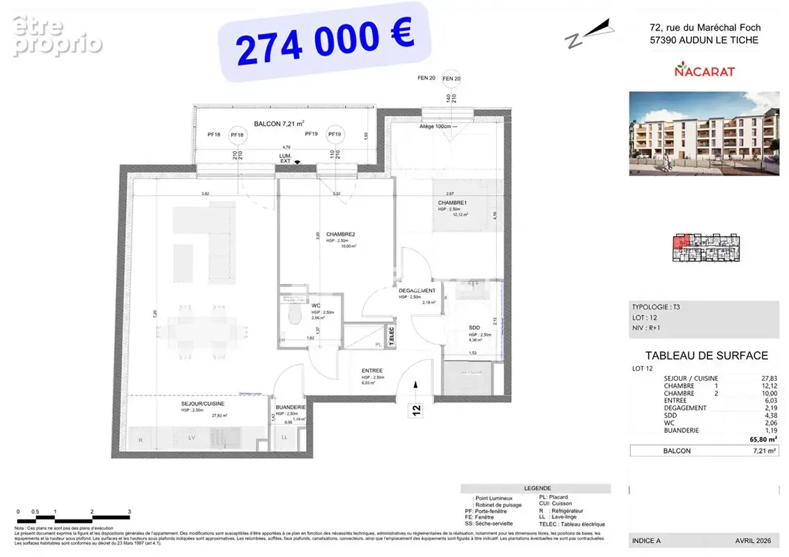 Programme Neuf "Coeur d'Opale" Appartements T3  de 63,71 m2 à 73 m2 - photo 6